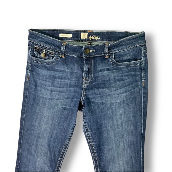 Kut From The Kloth Natalie Bootcut Jeans Sz 14 Flap Pocket Embroidered Cowgirl - Picture 2 of 12